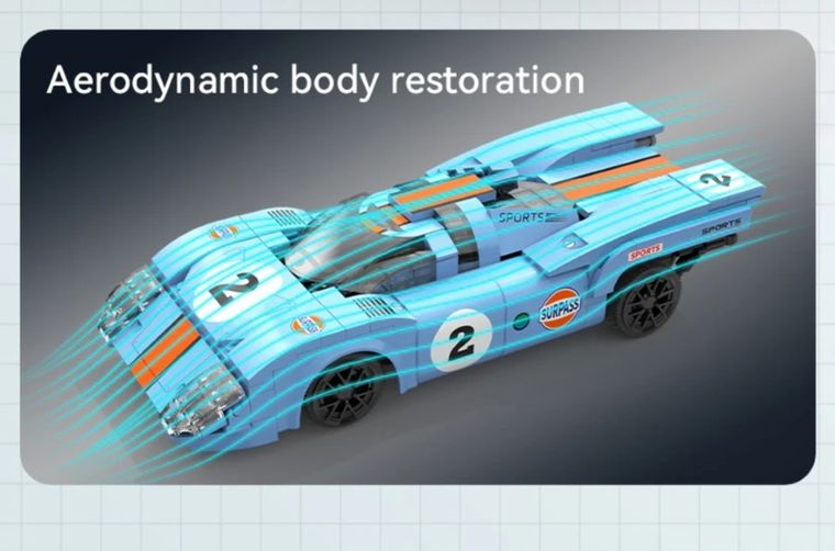 Cada, Azure Storm, pojazd zdalnie sterowany, klocki konstrukcyjne, 266 elementów