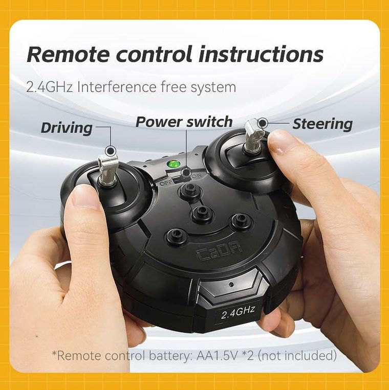 Cada, Storming Sport Car, pojazd zdalnie sterowany, Dual Mode, czerwony, 1:14, 30 cm, 402 elementy