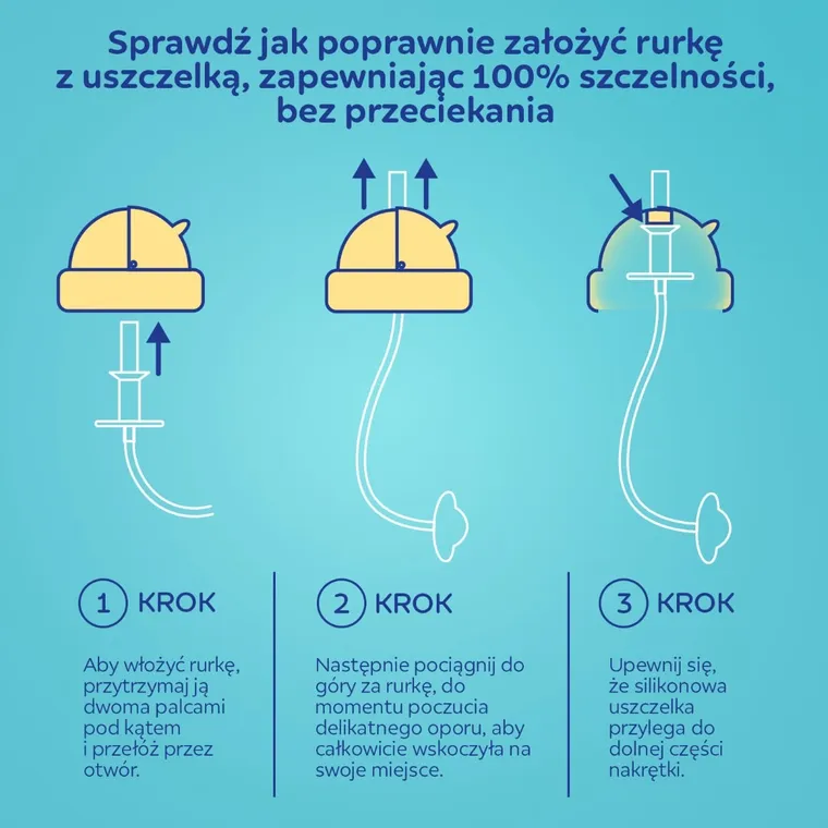 Canpol babies, Exotic Animals, kubek niekapek z rurką i odważnikiem, szary, 270 ml