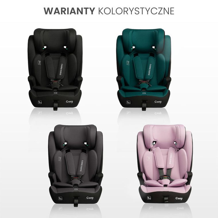 Caretero, Cosy i-Size, fotelik samochodowy, teal, 76-150 cm