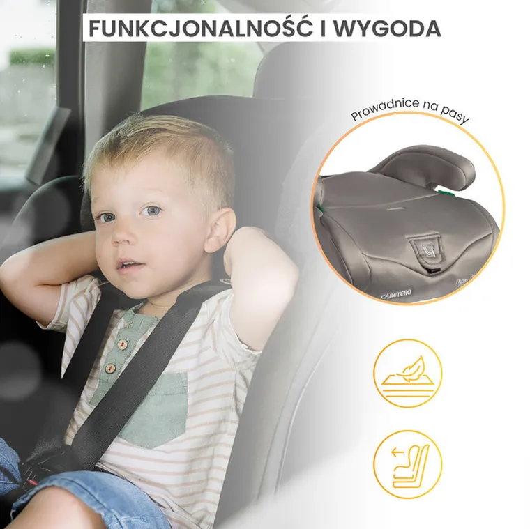 Caretero, Falcon, I-Size, fotelik samochodowy, brown, 76-150 cm