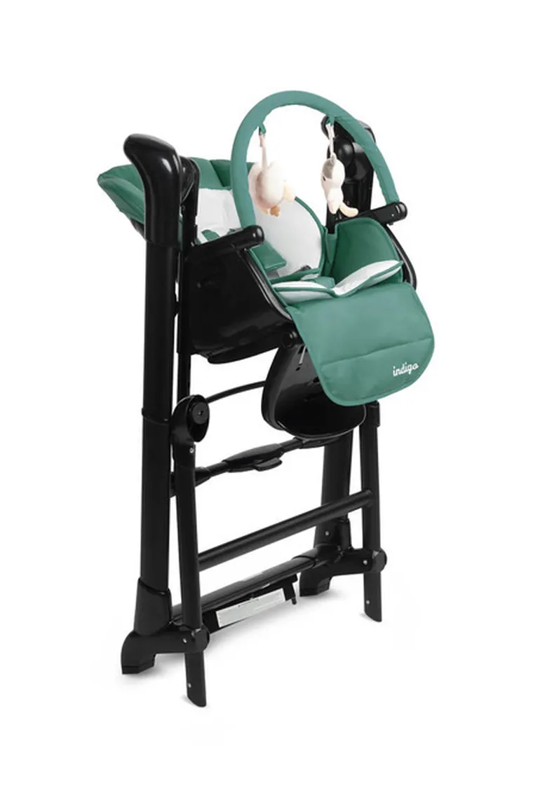 Caretero, Indigo Black, krzesełko + huśtawka, Green
