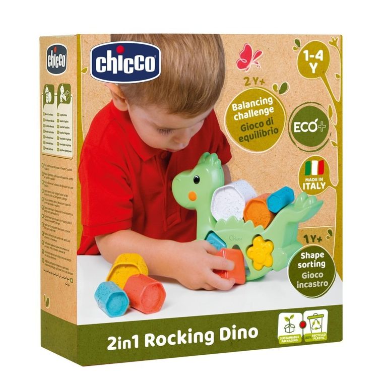 Chicco, ECO+, Dino, sorter, układanka