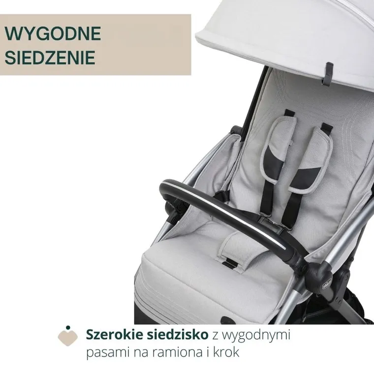 Chicco, Goody Xplus, wózek spacerowy, Pearl Grey