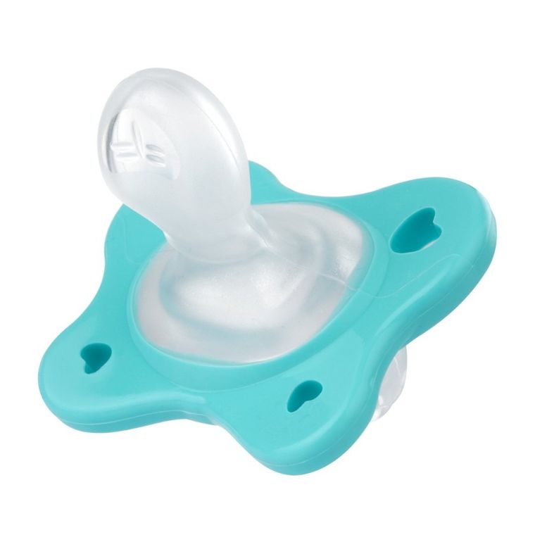 Chicco, PhysioForma Dual Soft, smoczek uspokajający, silikonowy, niebieski, 6-16m, 2 szt.