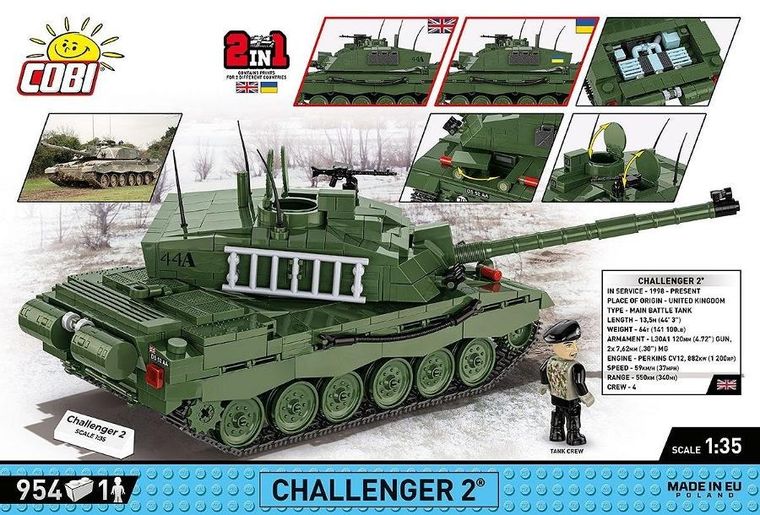 Cobi, Armed Forces, Challenger 2, klocki, 954 elementy