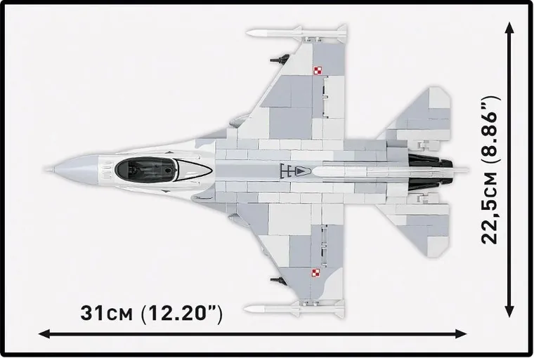 Cobi, Armed Forces, F-16C Fighting Falcon, klocki, 1:48, 463 elementy