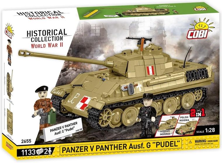 Cobi, Historical Collection WWII, Panzer V PANTHER Ausf. G, klocki, 1133 elementy