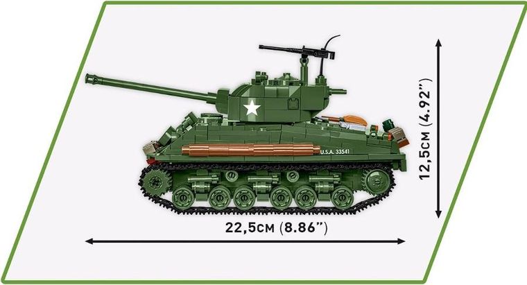 Cobi, Historical Collection WWII, Sherman M4A2E8, klocki, 865 elementów