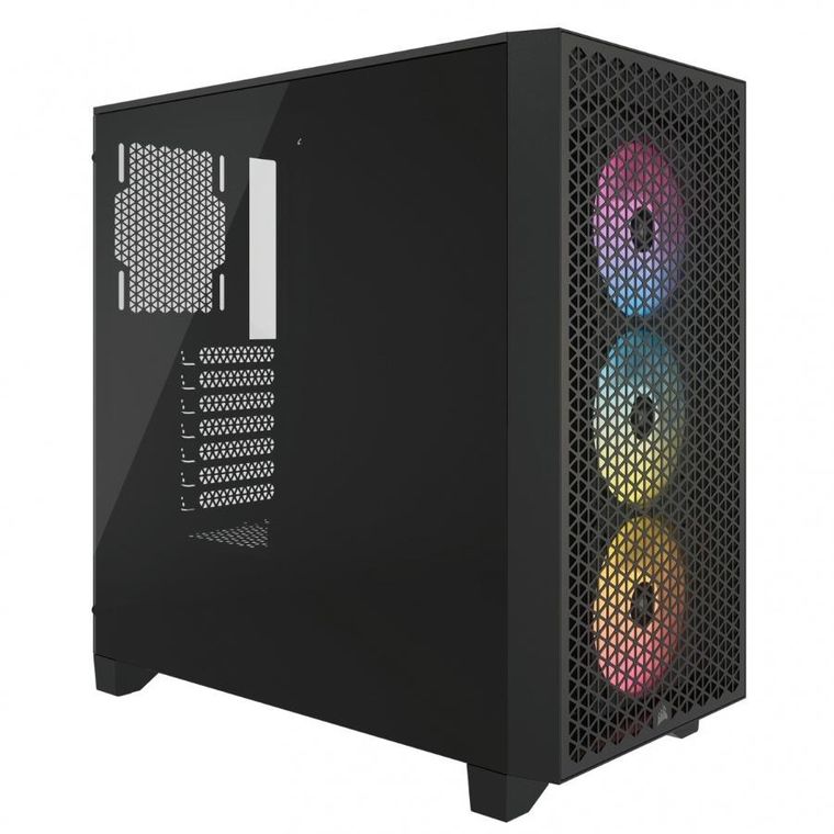 Corsair, obudowa komputerowa, 3000D Airflow RGB TG Mid-Tower, czarna