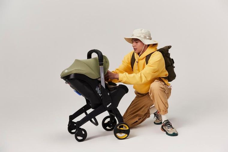 Doona, Doona I, mobilny fotelik samochodowy, desert green, 40-85 cm