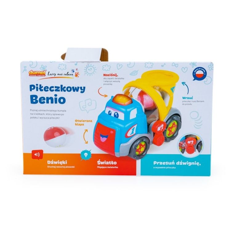 Dumel, Piłeczkowy Benio, pojazd interaktywny z piłeczkami