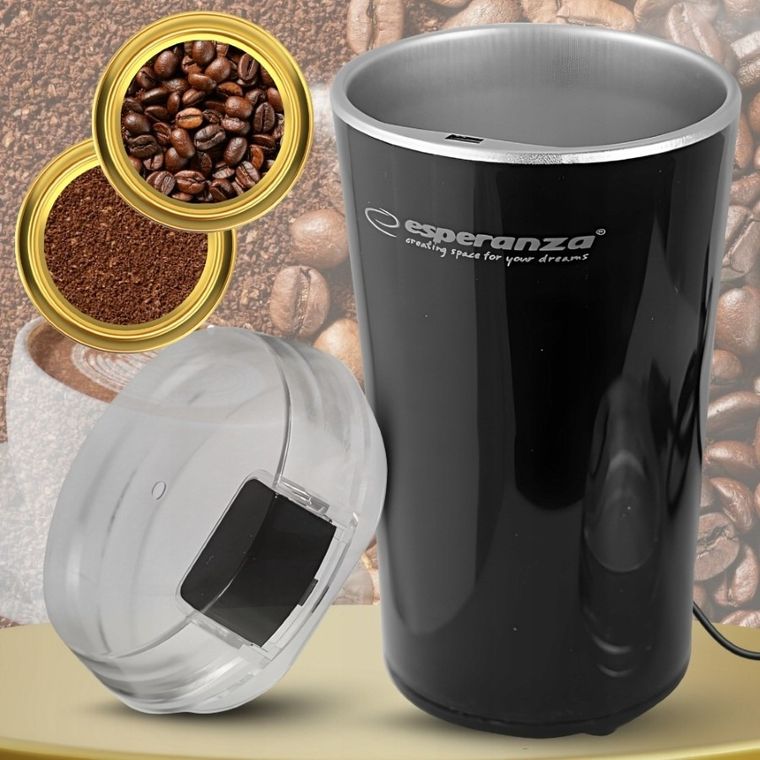 Esperanza, młynek do kawy ristretto, czarny, ekc008k