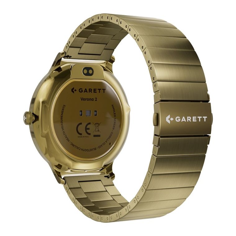 Garett, Verona 2, smartwatch, złoty stalowy