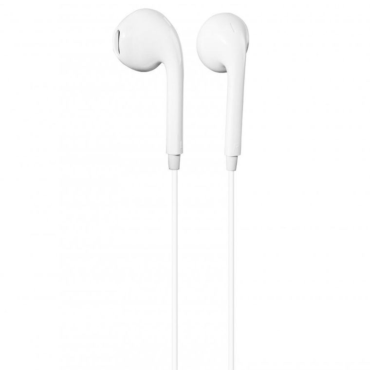 Hama, Glow II, słuchawki douszne, z mikrofonem, białe