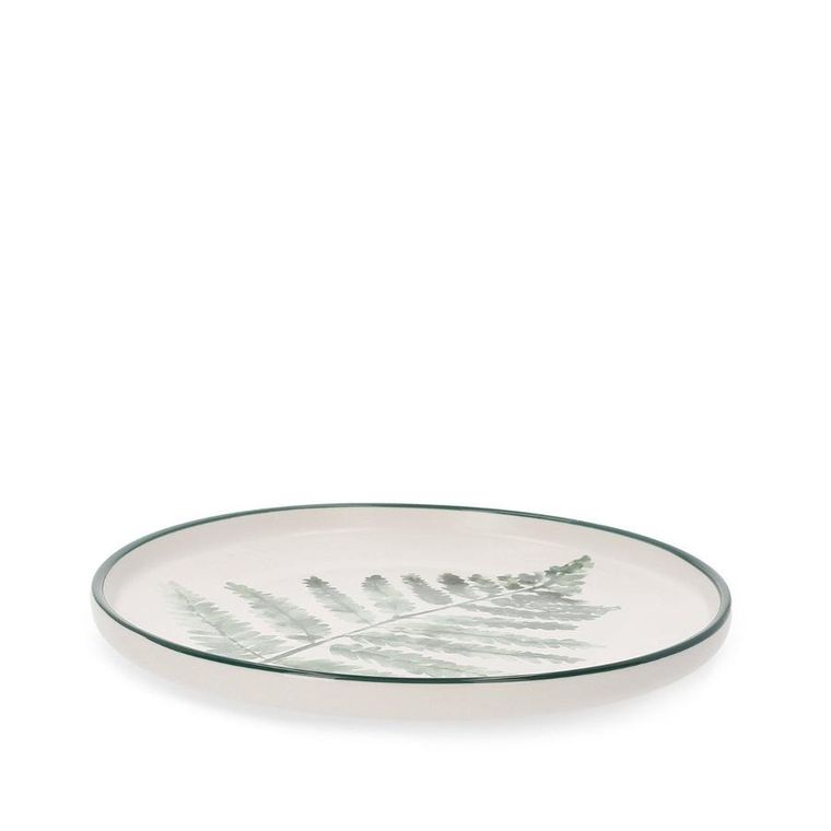 Homla, Blyde, talerz, z liściem paproci, 20 cm