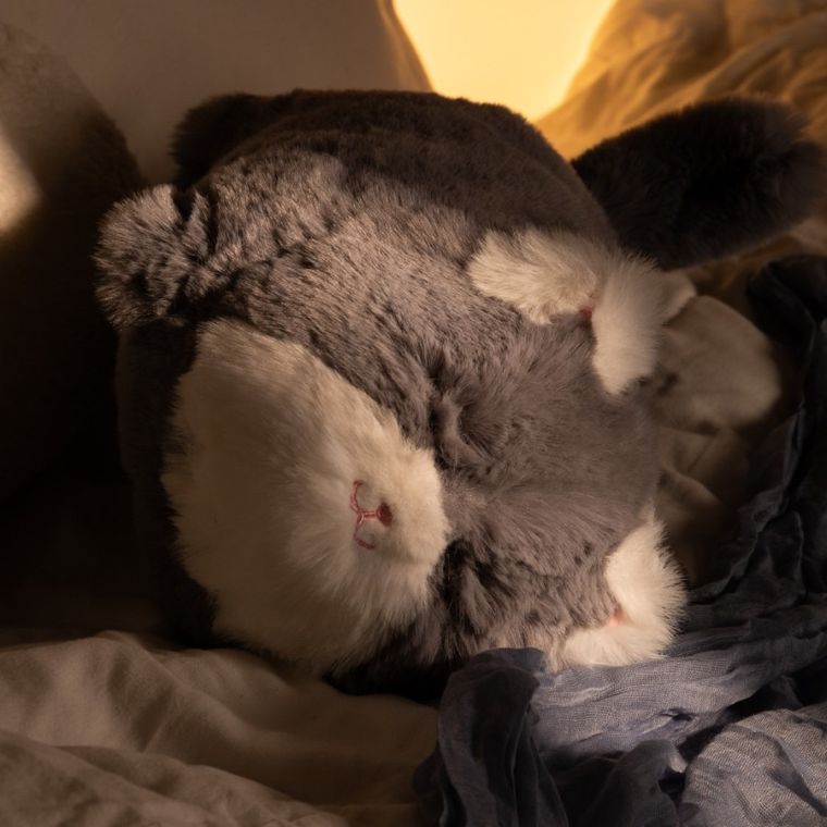 Huggy Luv, maskotka interaktywna, kot, szary