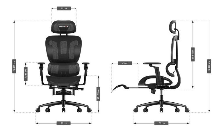 Huzaro, Combat 7.9, fotel gamingowy, Black