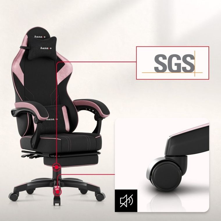 Huzaro, Force 3.7 Pink, fotel gamingowy