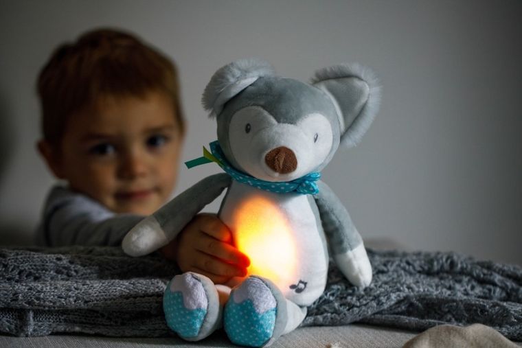 InnoGIO, GIOfriends, Mateo, szumiąca przytulanka z pozytywką i lampką nocną