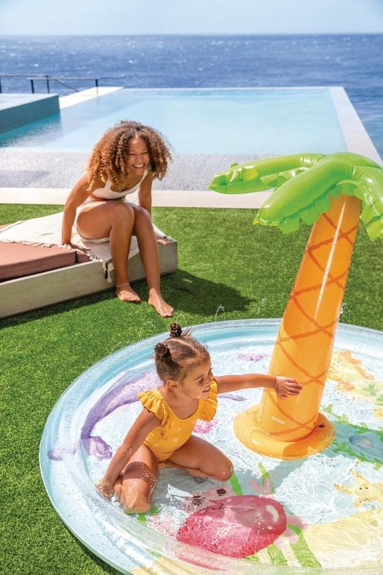 Intex, basen dmuchany, wyspa z palmą, 104-173 cm