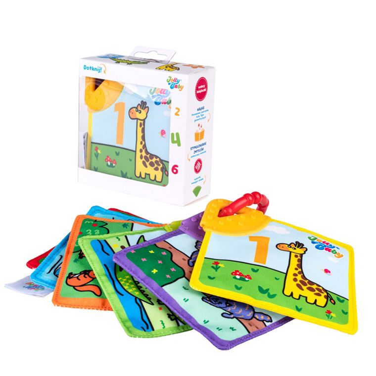 JollyBaby, Zwierzęta, książeczka z gryzakiem