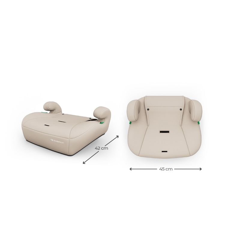 Kinderkraft, Comfort Up 2 Plus, i-Size, fotelik samochodowy, beige, 100-150 cm