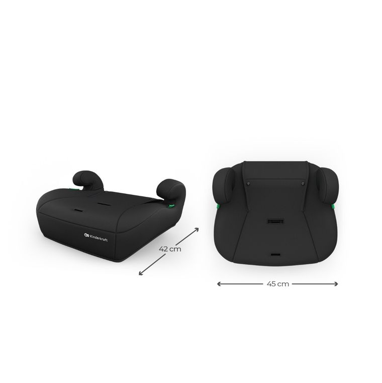 Kinderkraft, Comfort Up 2 Plus, i-Size, fotelik samochodowy, black, 100-150 cm