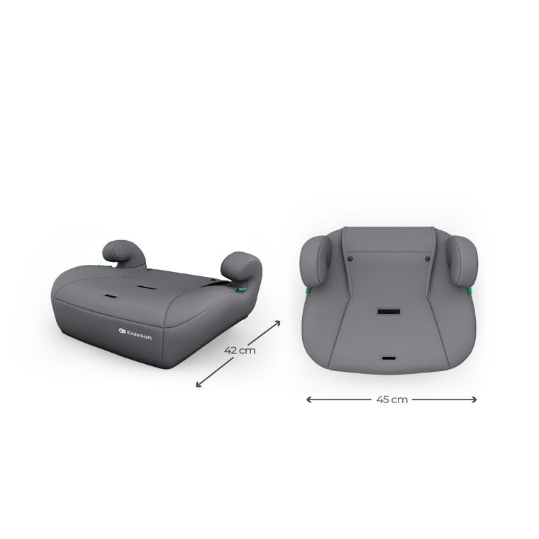 Kinderkraft, Comfort Up 2 Plus, i-Size, fotelik samochodowy, grey, 100-150 cm