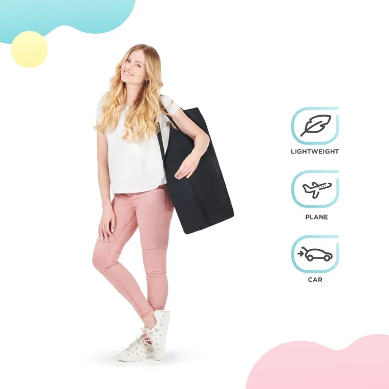 Kinderkraft, Leody, łóżeczko turystyczne, Grey