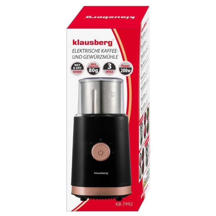 Klausberg, elektryczny młynek do kawy przypraw owoców, kb-7992