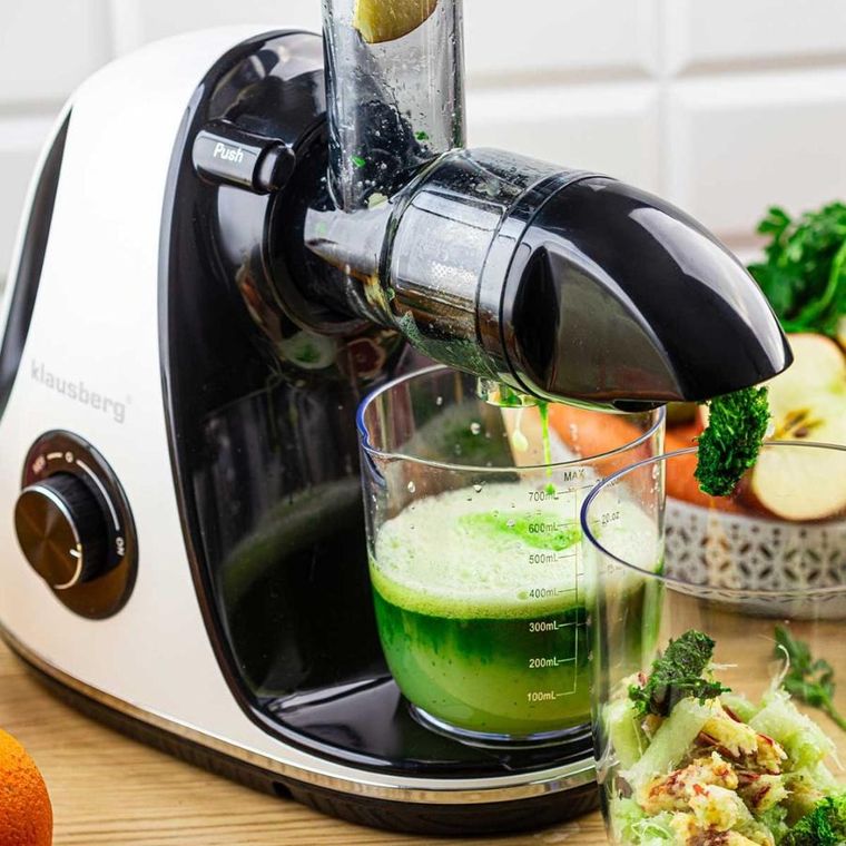 Klausberg, sokowirówka, wyciskarka wolnoobrotowa, biała, KB-7864