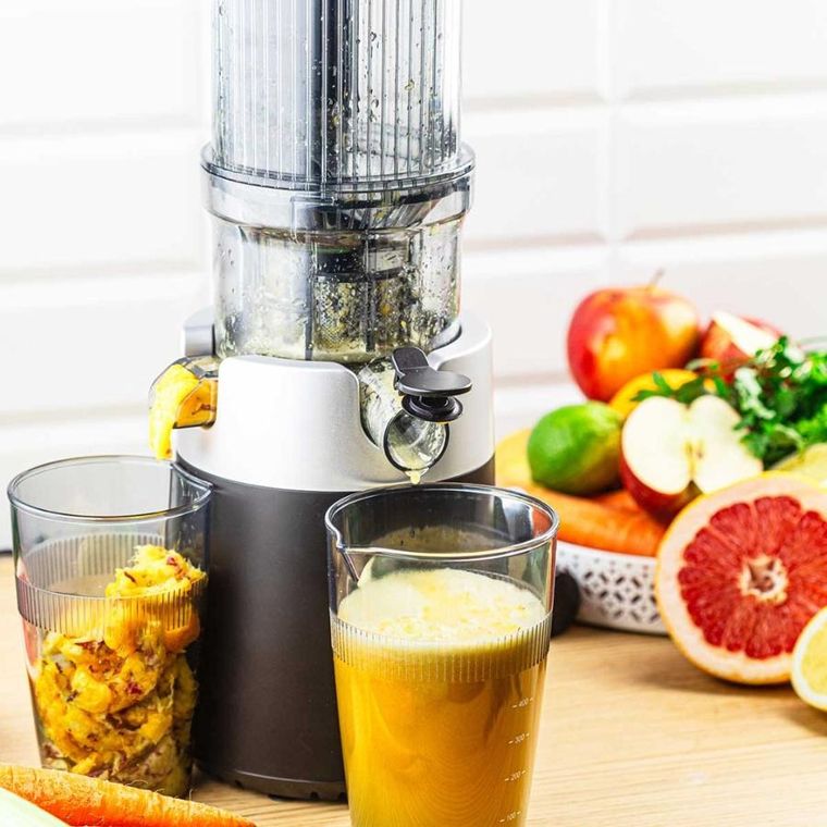 Klausberg, sokowirówka, wyciskarka wolnoobrotowa, pionowa, czarna, KB-7871