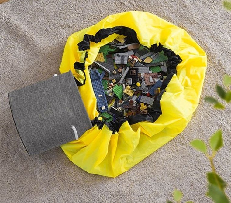 Kruzzel, kosz na zabawki z matą