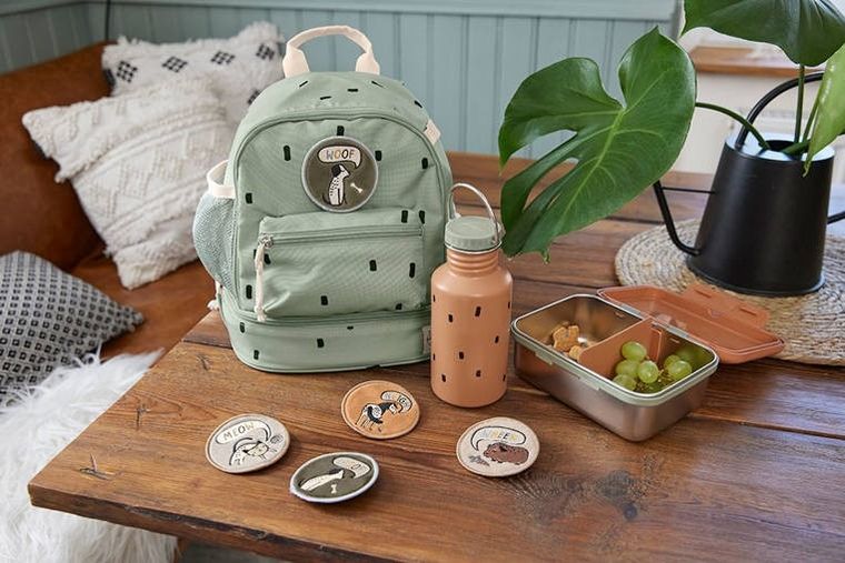 Lassig, Happy Prints, plecak dla przedszkolaka, oliwkowy