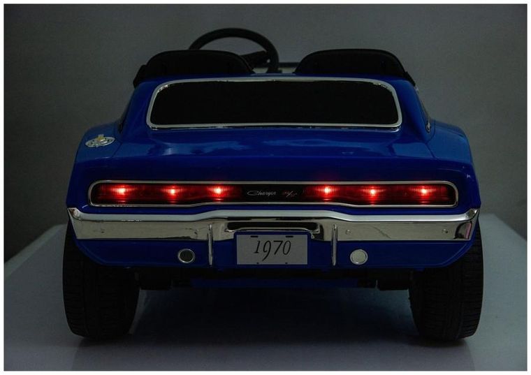 Lean Cars, Dodge Charger R/T, pojazd na akumulator, DLS-K12 24V7Ah, niebieski