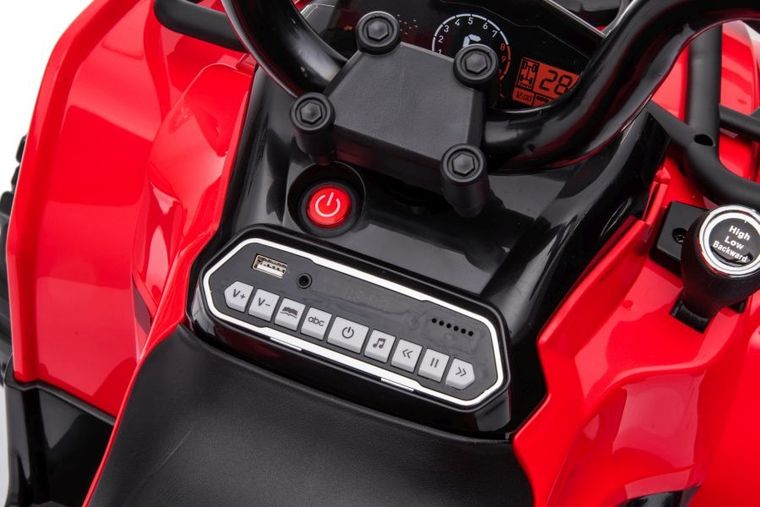 Lean Cars, Madman, quad, pojazd na akumulator, czerwony