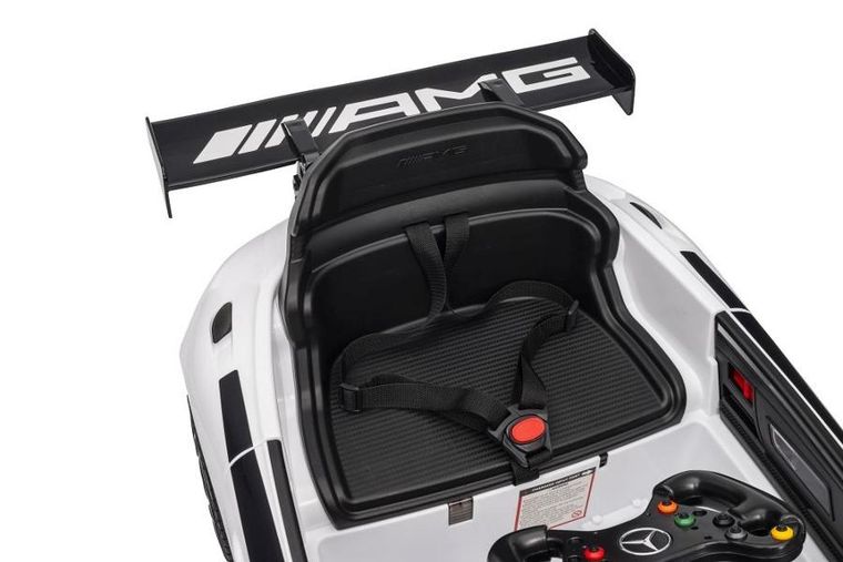 Lean Cars, Mercedes AMG GT3, pojazd na akumulator, biały