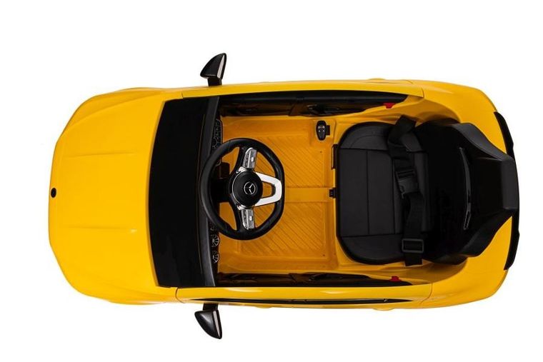 Lean Cars, Mercedes CLA 45S AMG, pojazd na akumulator 4-4, żółty