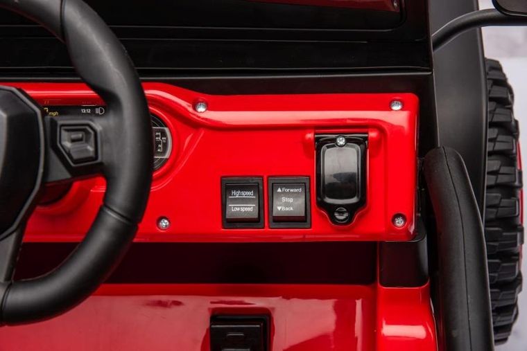 Lean Cars, pojazd na akumulator, YSA8813, czerwony