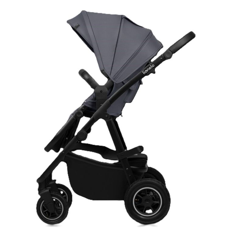 Lionelo, Amber Plus, wózek wielofunkcyjny 3w1, Grey Graphite
