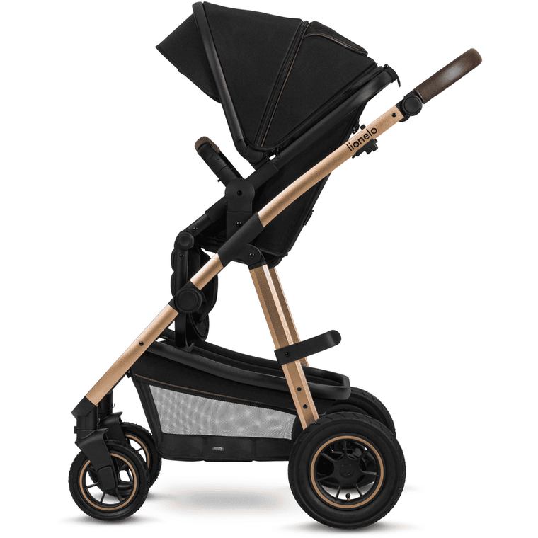 Lionelo, Amber, wózek wielofunkcyjny, 3w1, Black Onyx