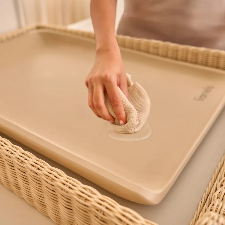 Lionelo, Megs, wielofunkcyjna mata do przewijania, beige sand