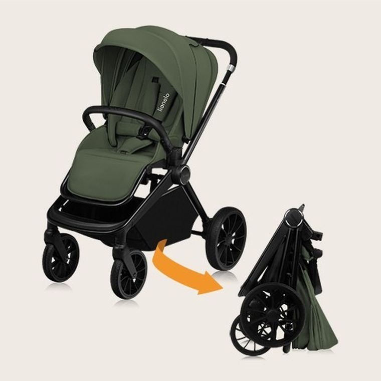 Lionelo, Mika Plus, wózek spacerowy, Green Olive