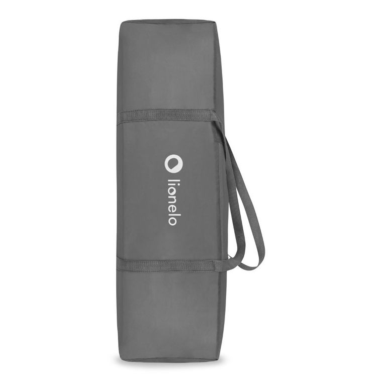 Lionelo, Stefi Plus, łóżeczko turystyczne, dwupoziomowe, składane, Grey White