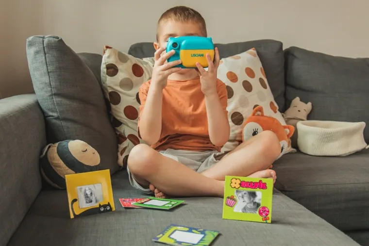 Lisciani, Hi-Tech, Print Cam, aparat natychmiastowy, zestaw z ramkami i naklejkami