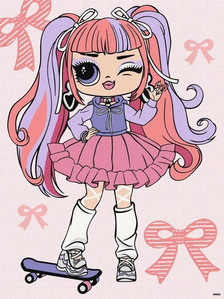 L.O.L. Surprise! malowanie po numerach, 30-40 cm