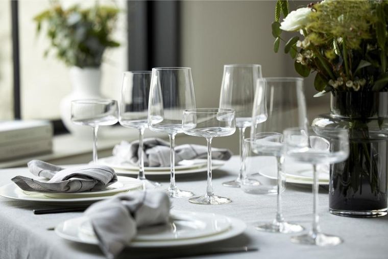 Lyngby Glas, kieliszki do szampana ze szkła kryształowego Zero, 260 ml, 4 szt.