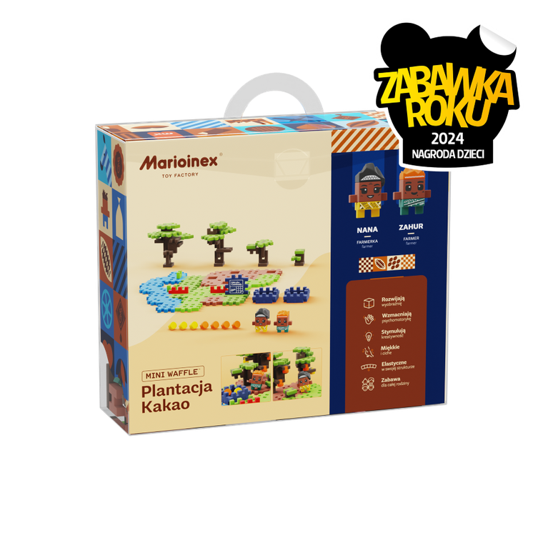 Marioinex, Mini Waffle, Wedel, Plantacja Kakao, klocki konstrukcyjne, 100 elementów