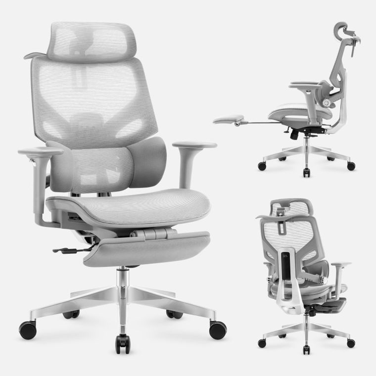 Mark Adler, Expert 8.7 Grey Mesh, fotel ergonomiczny